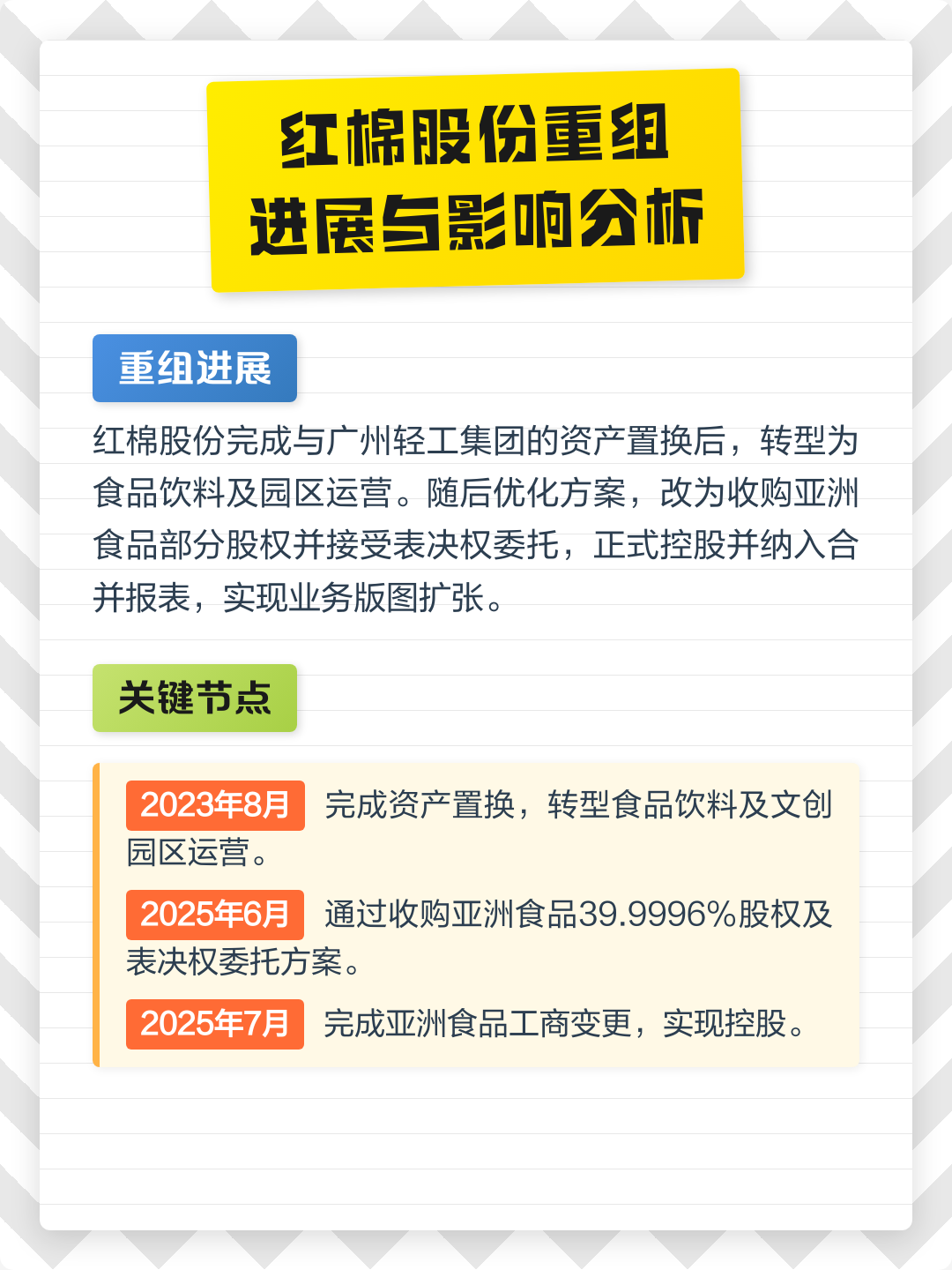 清远市食品资产重组(食品资产重组案例)